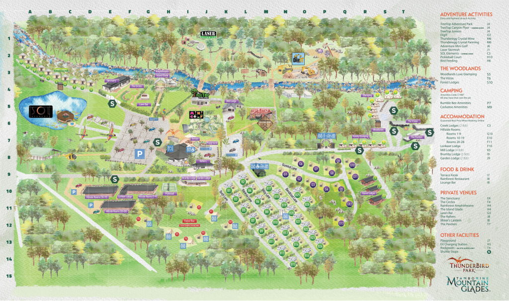 Park Map – Tamborine Mountain Glades